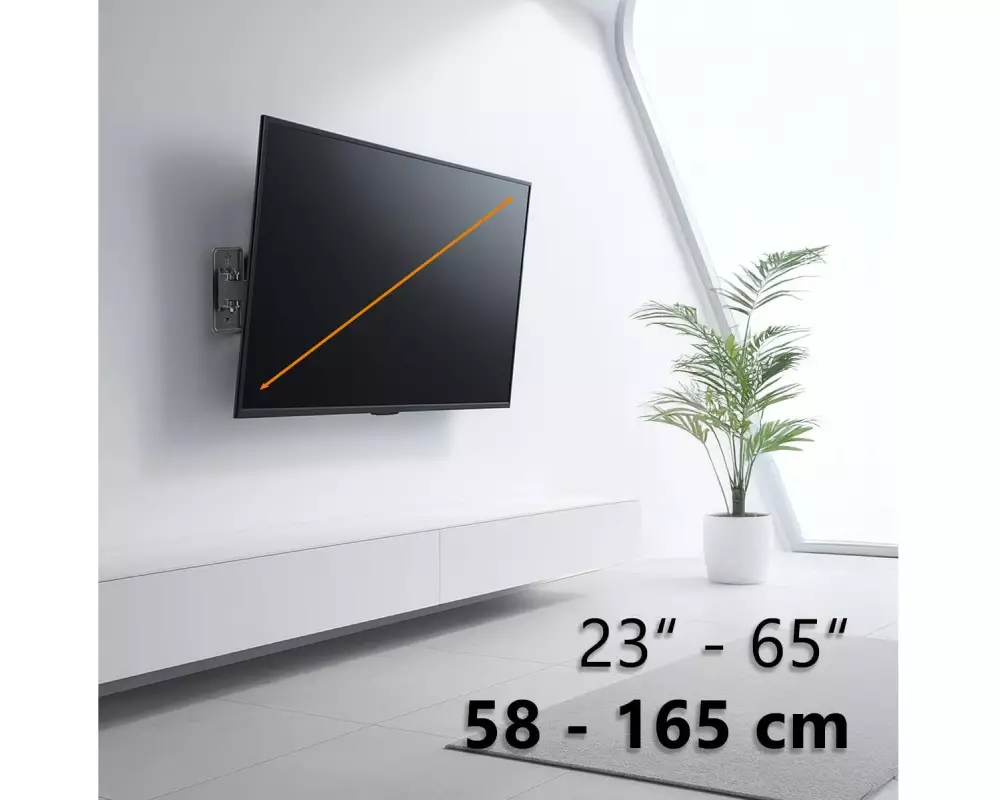 My Wall Wandhalterung HEG5L Economy-Line Schwarz