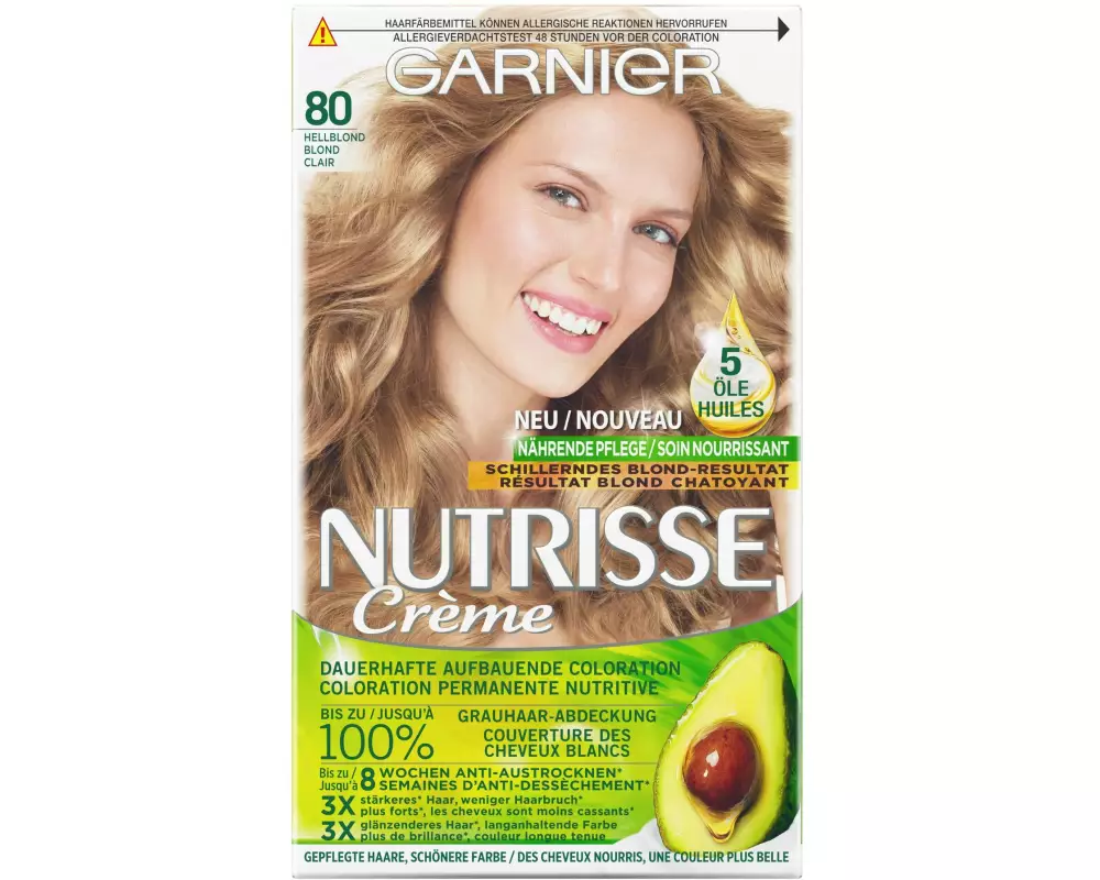 Garnier Haarcoloration Nutrisse Crème 80 Hellblond