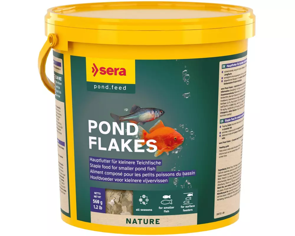 sera Teichfutter Pond Flakes Nature, 3800 ml, 560g
