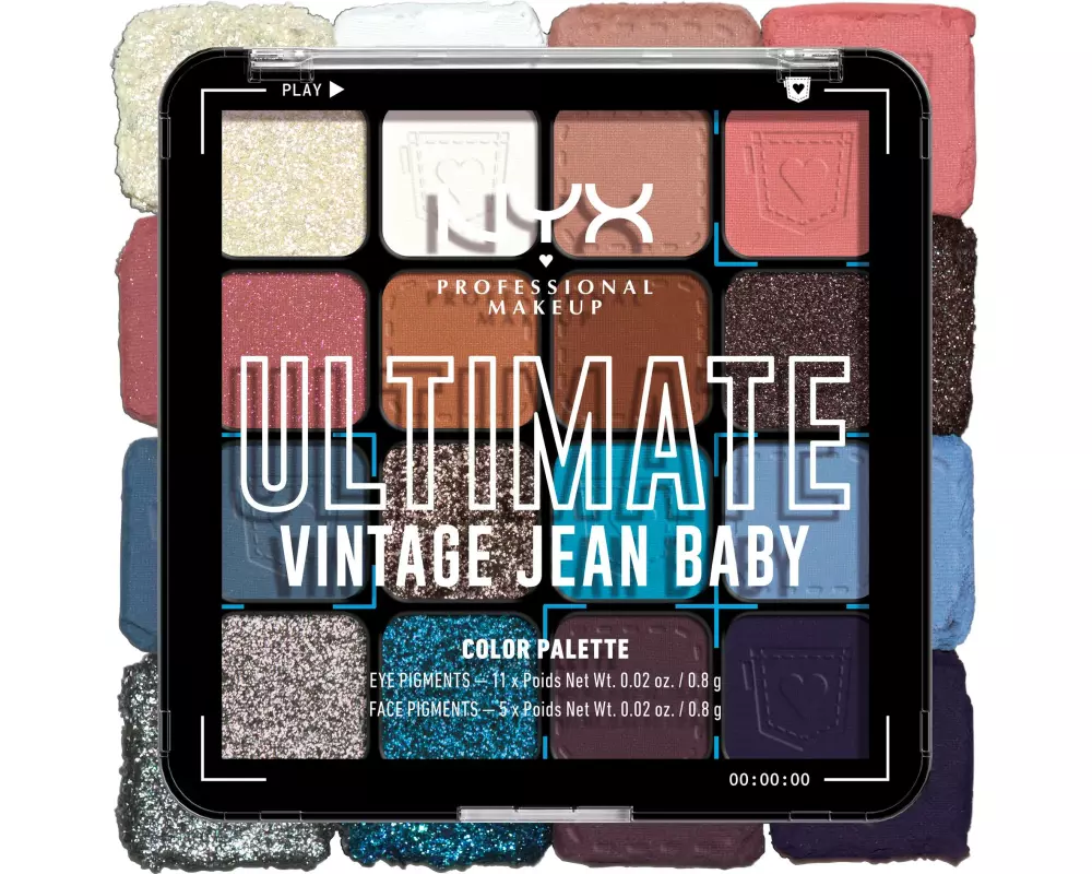 NYX Professional Makeup Ultimate Shadow Palette 01 Vintage Jean Baby