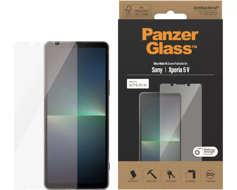 Panzerglass Displayschutz Ultra Wide Fit Sony Xperia 5 V