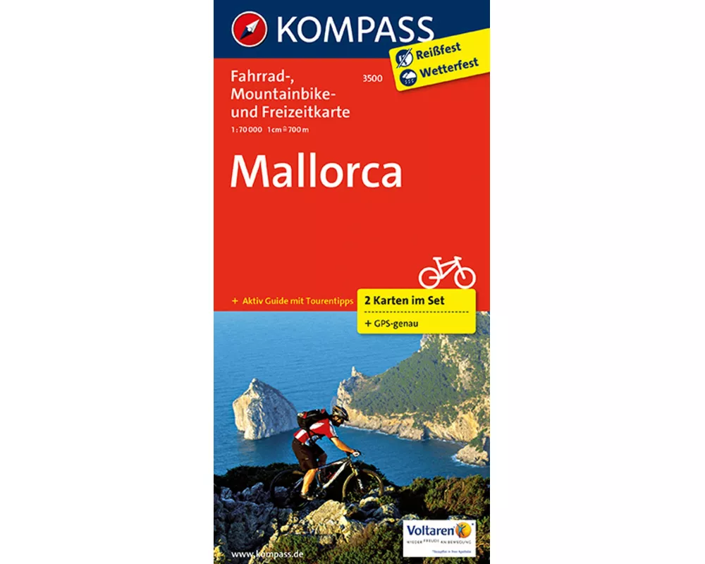 KOMPASS Fahrradkarte 3500 Mallorca (2 Karten im Set) 1:70.000