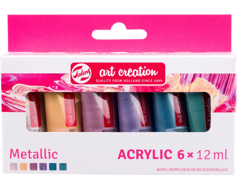 TALENS Acrylfarbe 6x12ml 9021861M Metallic
