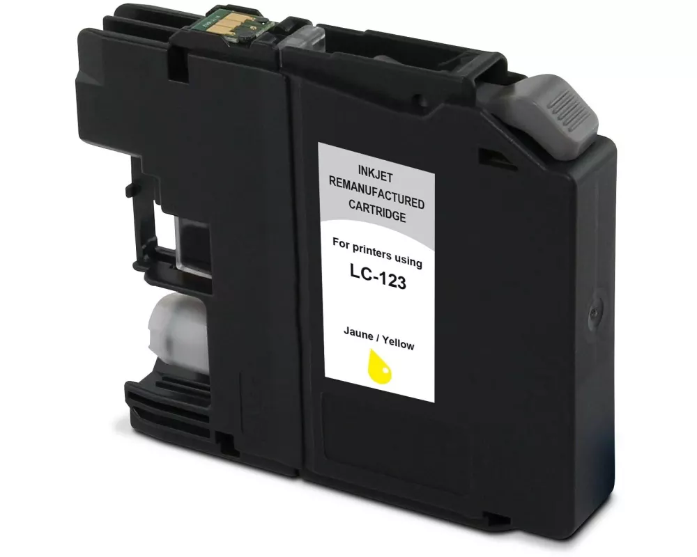 Generic Ink Tinte Brother LC123Y Yellow