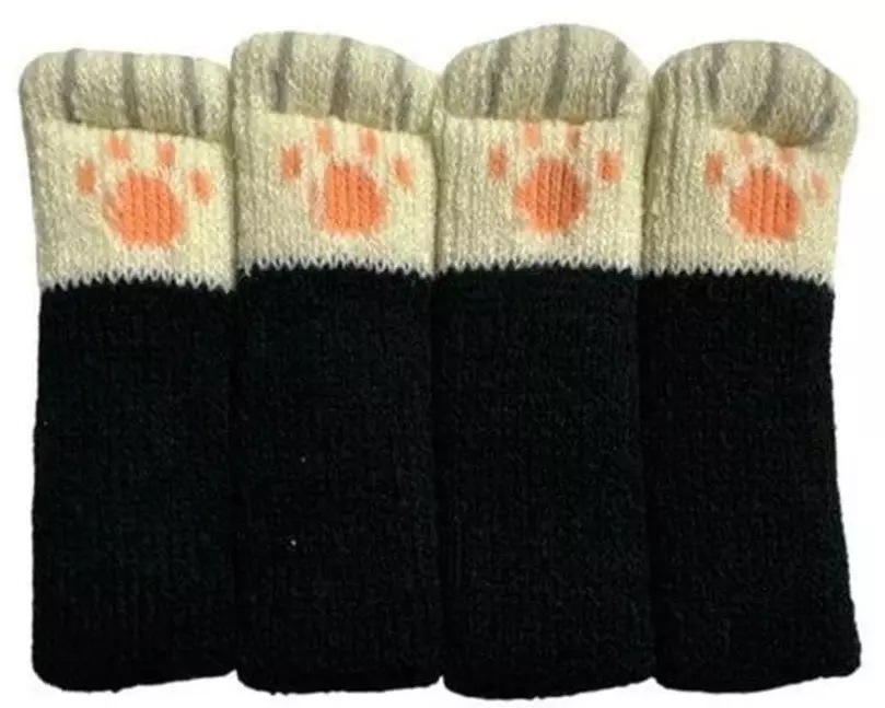 Dameco Bodenschoner Katzenpfoten Schwarz/Weiss