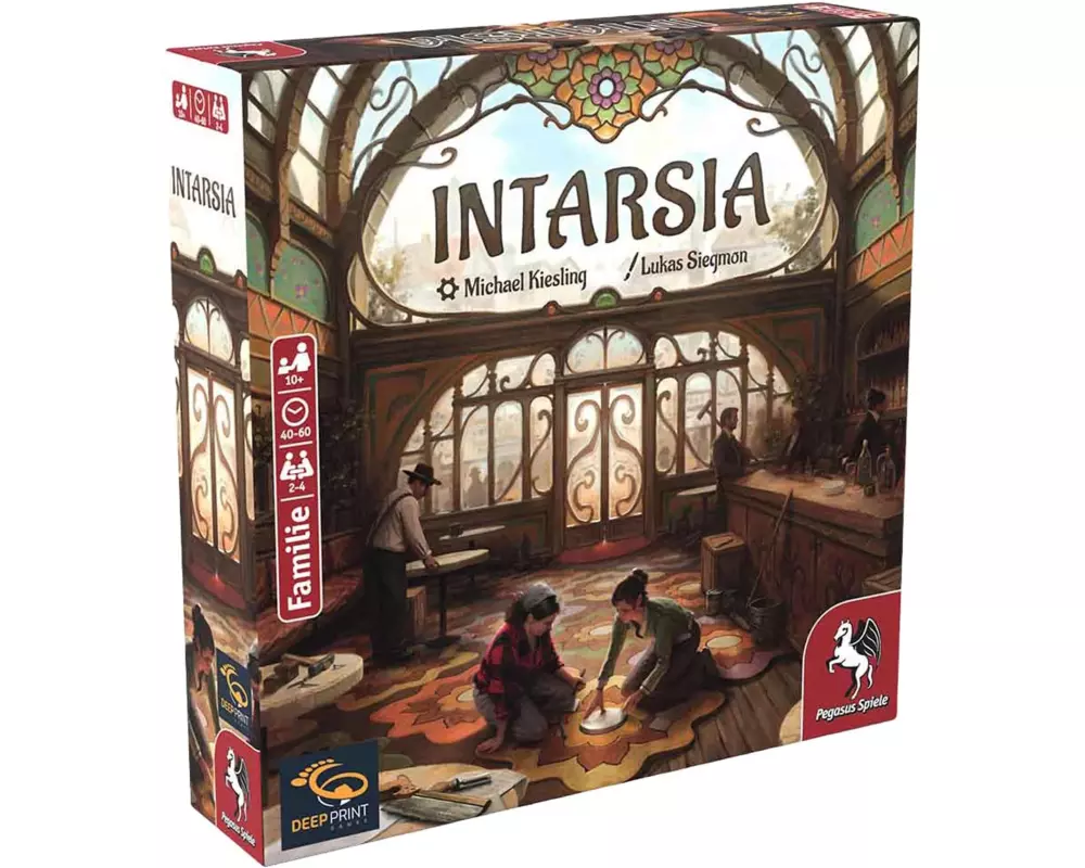 Pegasus Spiele Familienspiel Intarsia -DE-
