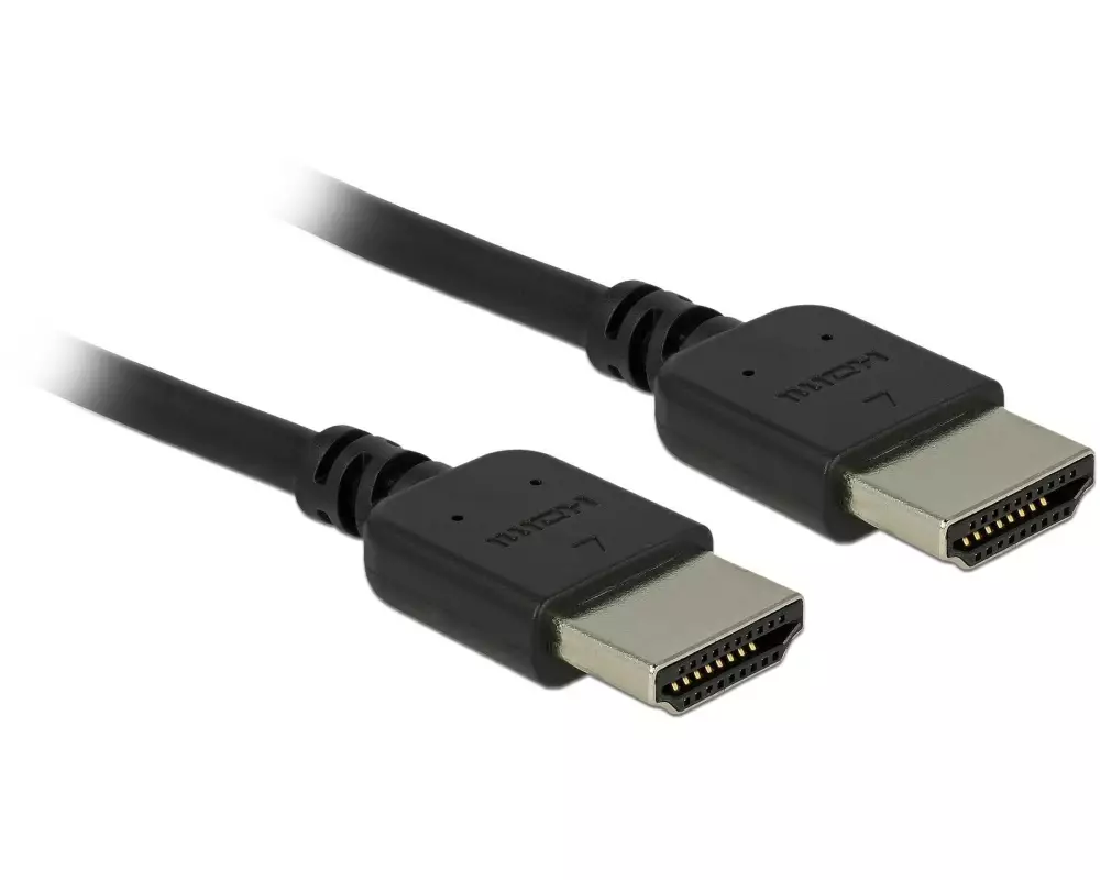 Delock Kabel hochflexibel, 4K 60Hz HDMI - HDMI, 2 m, Schwarz