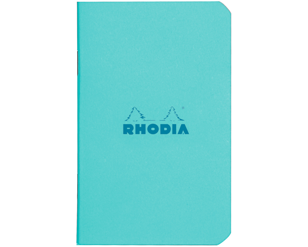 RHODIA Notizheft Couleurs A7 119102C blau, kariert 80 Blatt