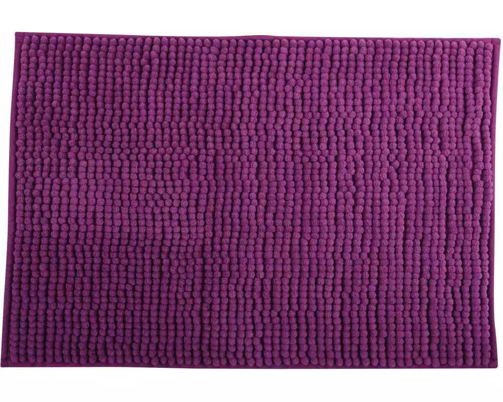 MSV Badteppich Chenille 60 x 90 cm, Violett
