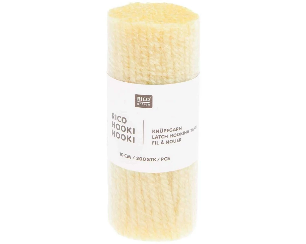 Rico Design Hooki Knüpfgarn Hellgelb