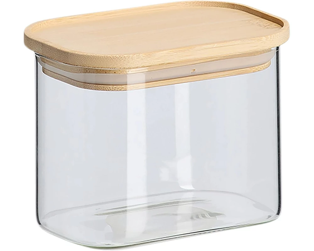 Zeller Present Vorratsdose Bambusdeckel 0.6 l