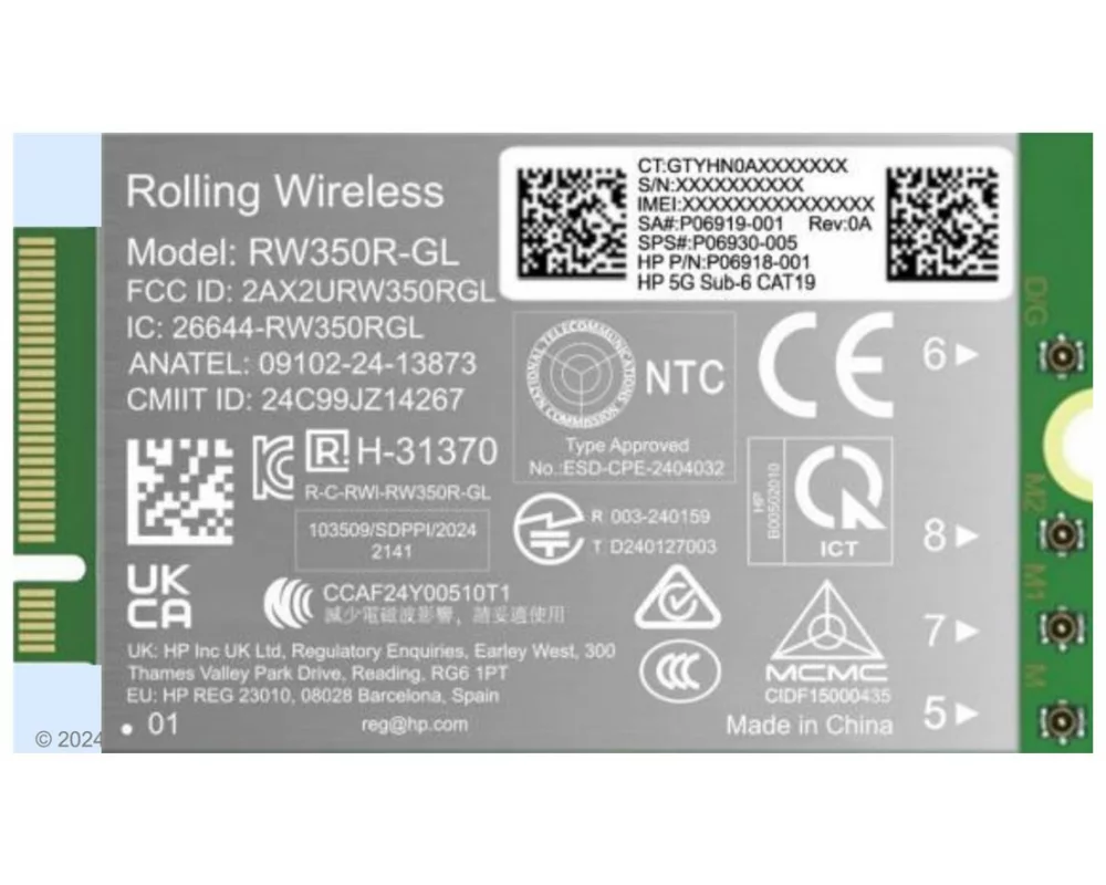 HP 5G Sub-6 WWAN