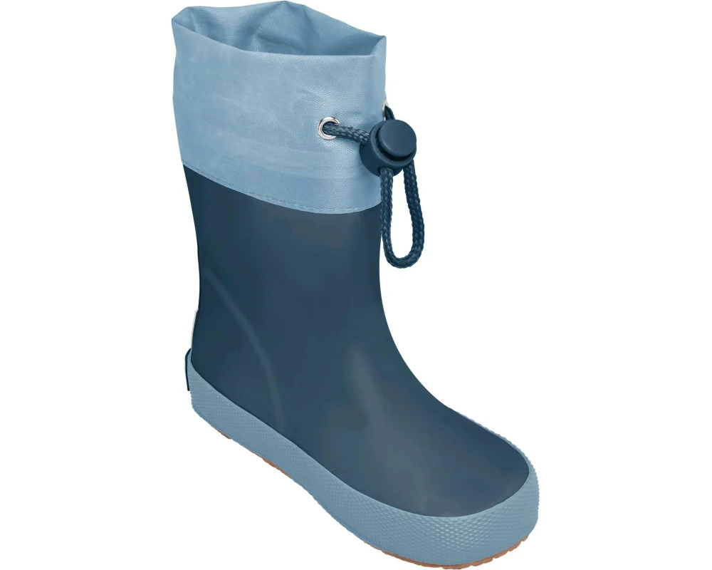 Playshoes Barfuss-Gummistiefel uni Gr. 22, Marineblau