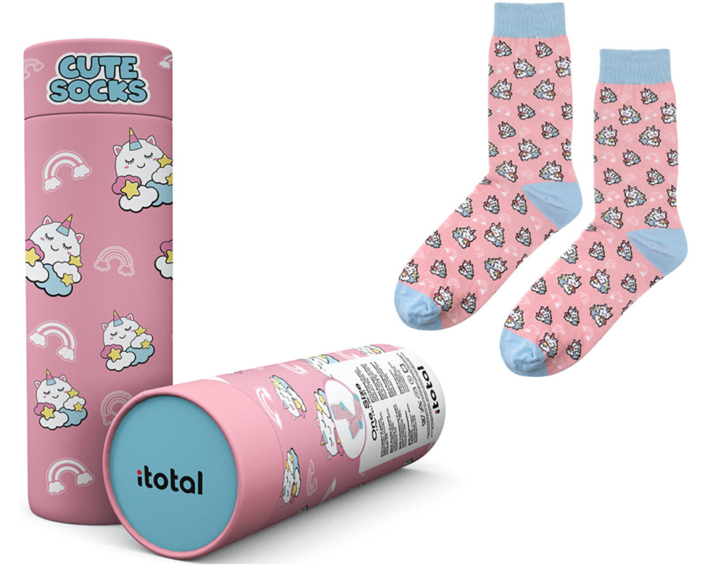 I-TOTAL Socken, Unicorn XL2821 rosa