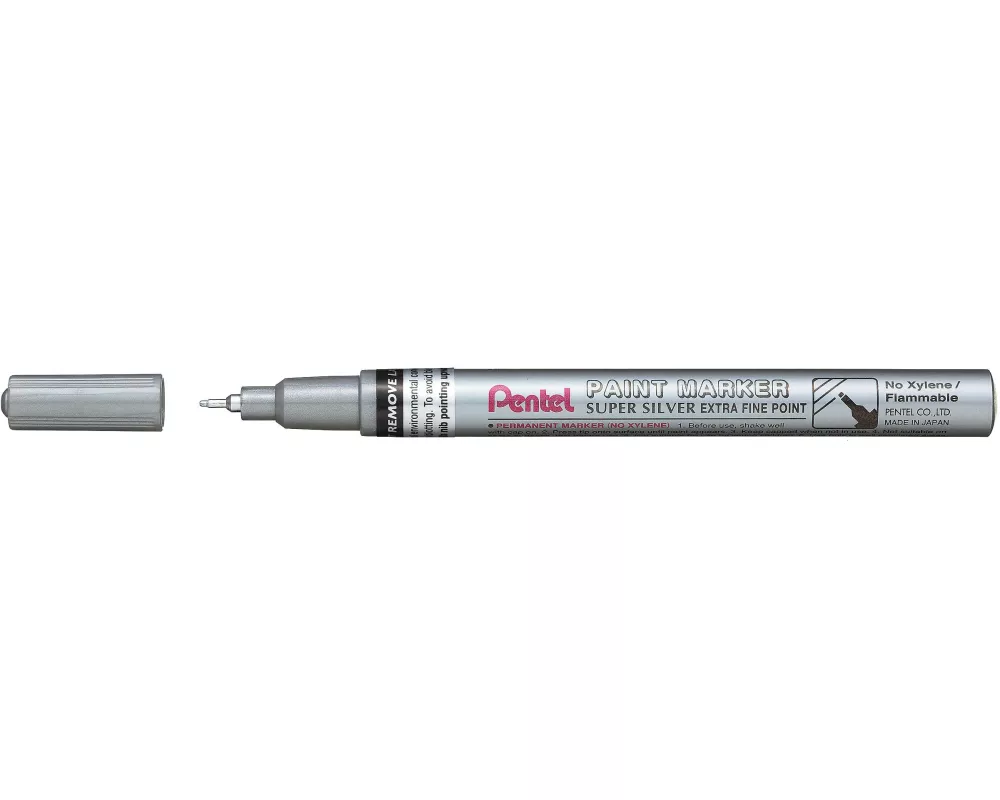 pentel Permanent-Marker Paint 0.7 mm, Silber Metallic