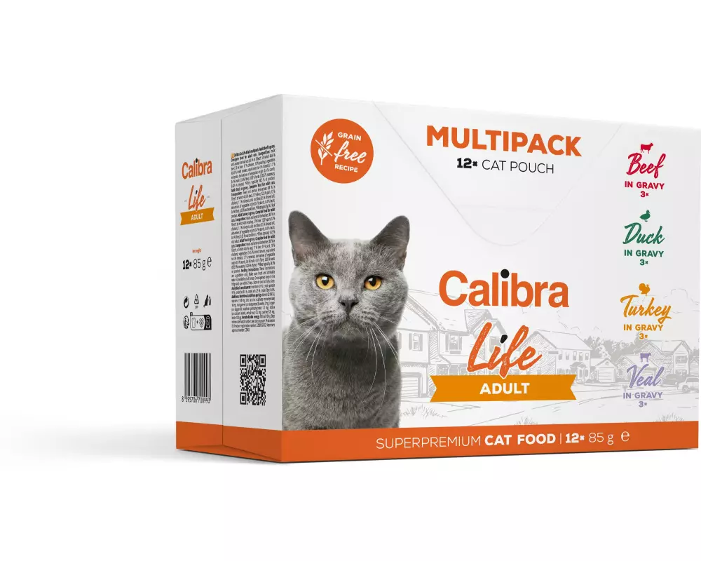 Calibra Nassfutter Life Adult Multipack 12x 85 g