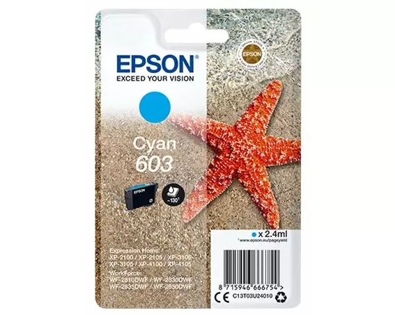 EPSON Singlepack Cyan 603 Ink