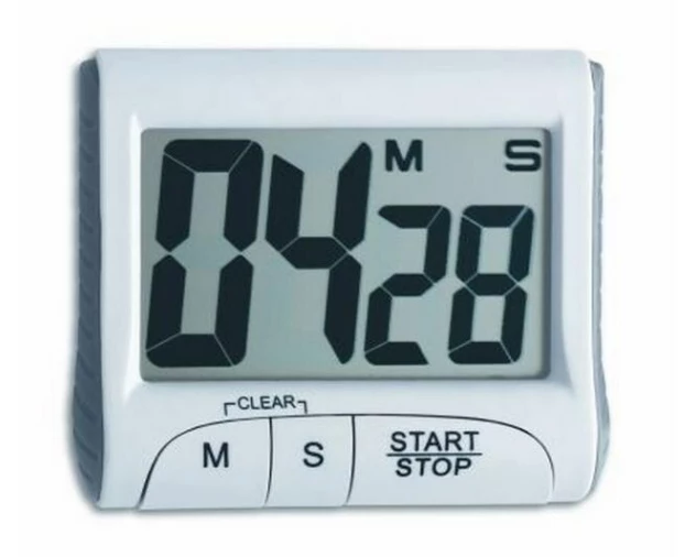 TFA Dostmann Timer und Stoppuhr weiss 8.2 x 7 cm