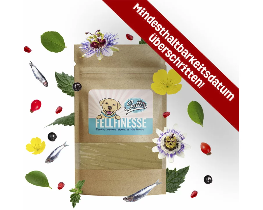 Solli's FE Hund Fellfinesse - Pulver für Haut & Fell 100g