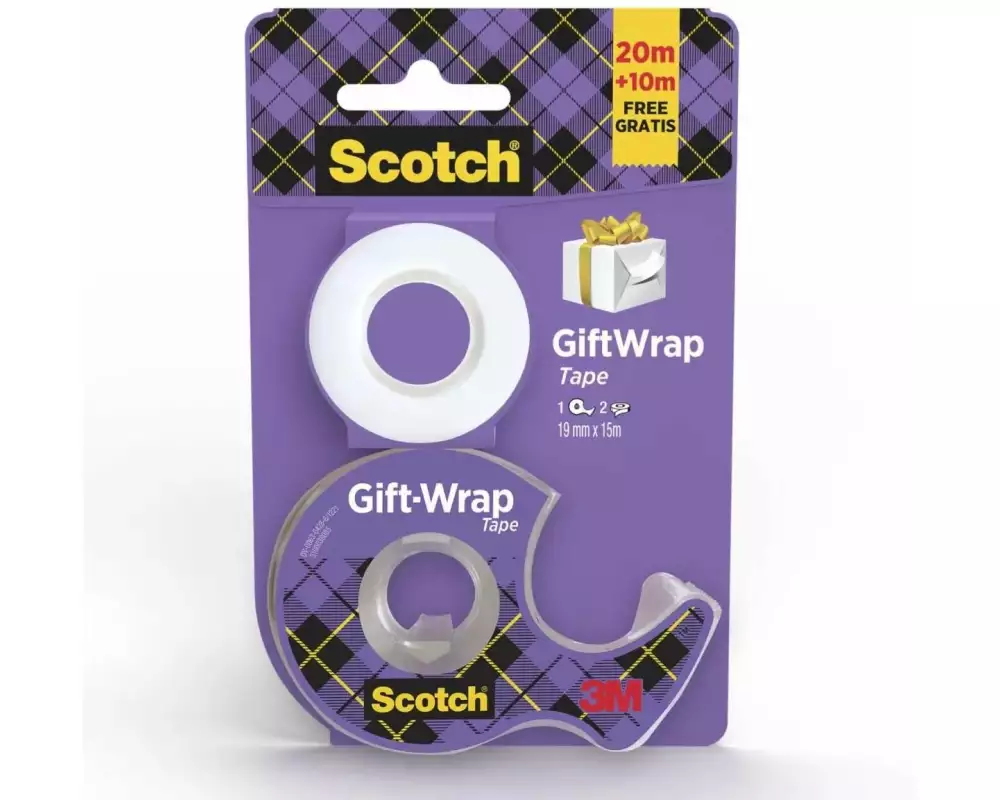 Scotch Geschenkband 19 mm x 15 m, mit Abroller