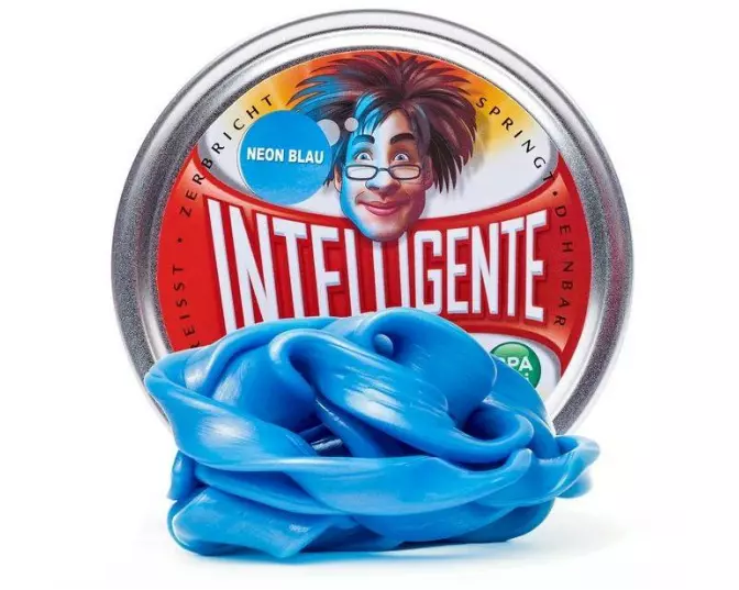 Intelligente Knete Knetmasse Neon Blau 80 Gramm
