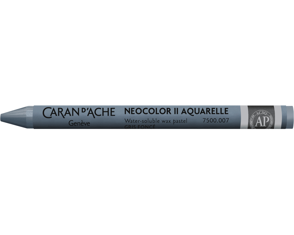 CARAN D'ACHE Wachsmalkreide Neocolor II 7500.007 dunkelgrau