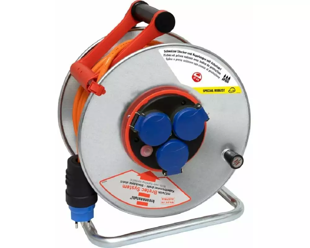 Brennenstuhl Baustellen-Kabelrolle Garant SK 290 33 m Bretec 3x T13