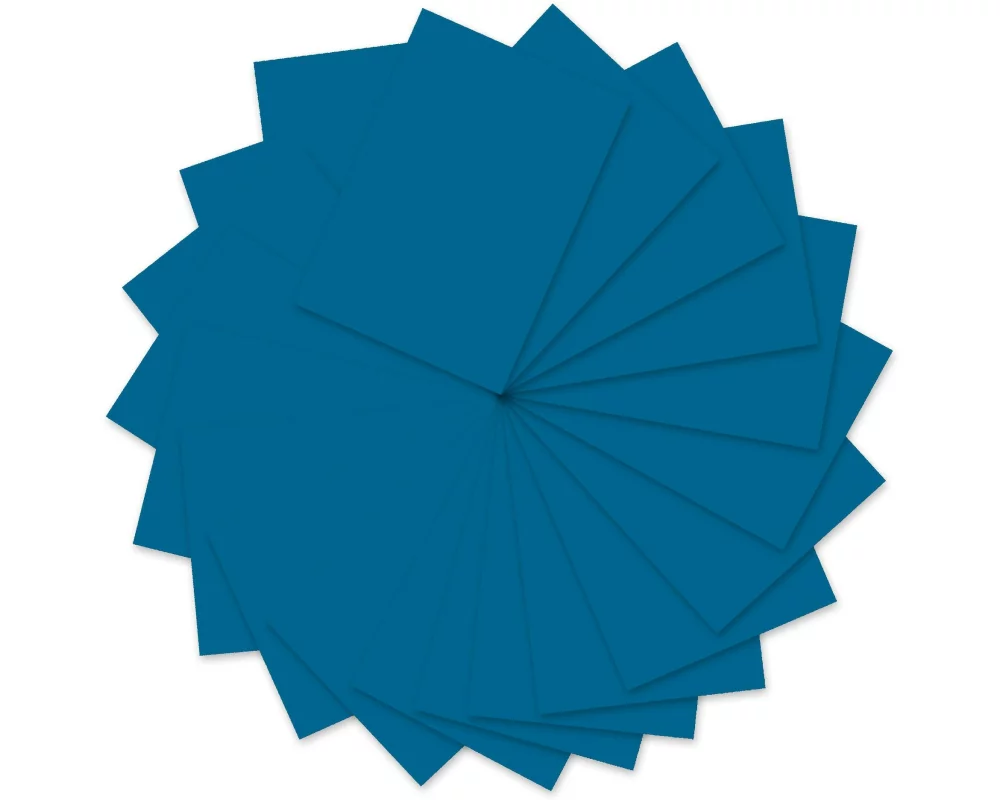 URSUS Tonzeichenpapier 50 x 70 cm, 130 g/m², 10 Blatt, Mittelblau