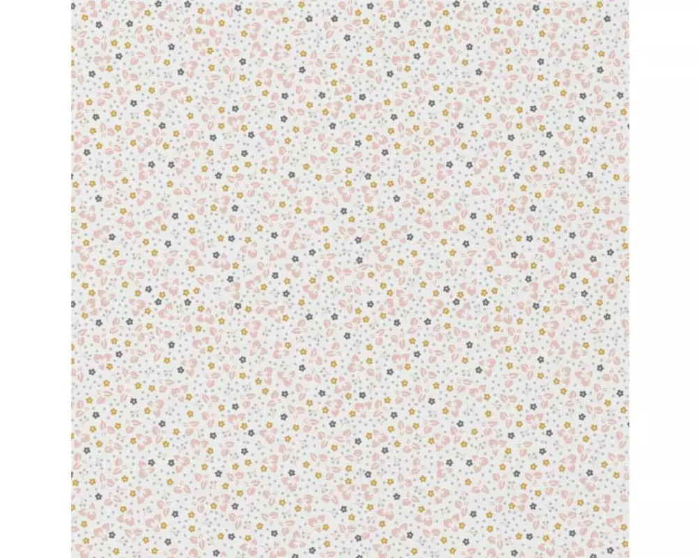 Basteln Stoff Kamill 100 x 150 cm, Weiss / Rosa