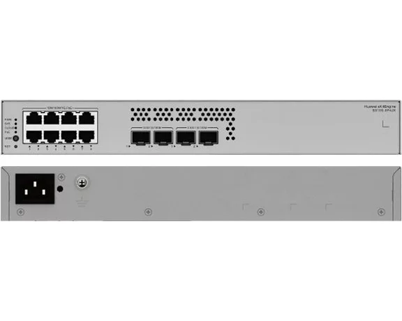 HUAWEI Data Communication S310S-8P4JX, S310S-8P4JX, S310S-8P4JX, 8x10/100/1000BASE-T ports, 128 W, PoE+ 2x10GE SFP+ ports 2x2.5GE