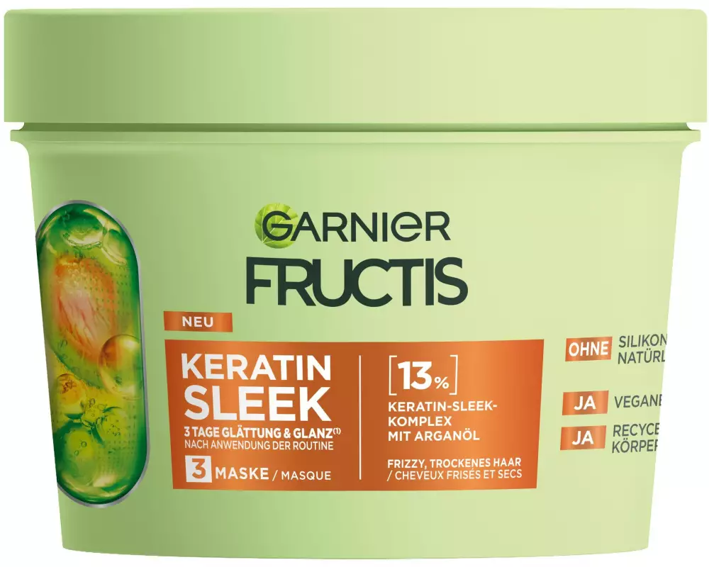 Garnier Haarmaske Keratin Sleek 370 g