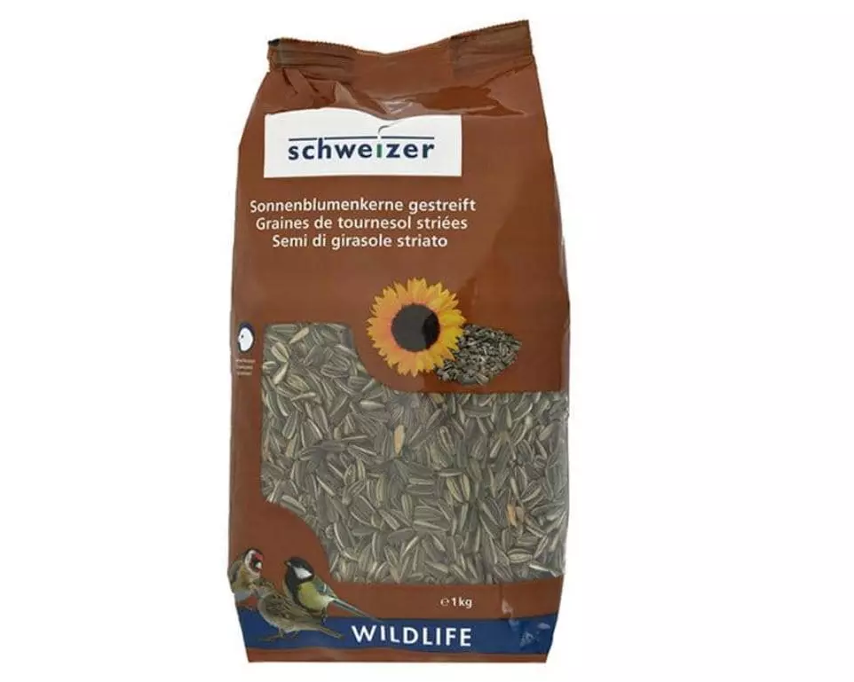 Eric Schweizer Wintervogelfutter Sonnenblumenkerne gestreift, 1 kg