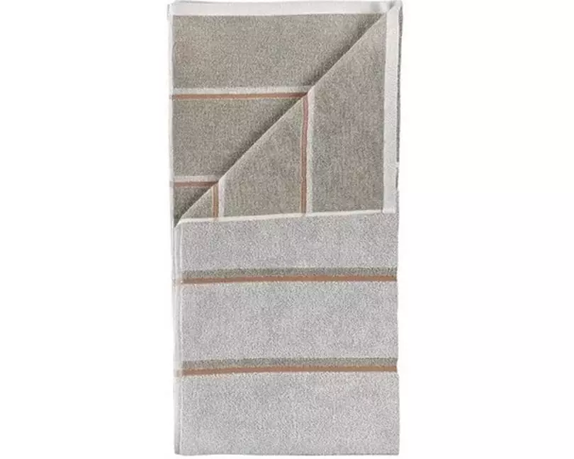 Zone Denmark Handtuch 50 x 100 cm Grau/Eucalyptus/Terracotta