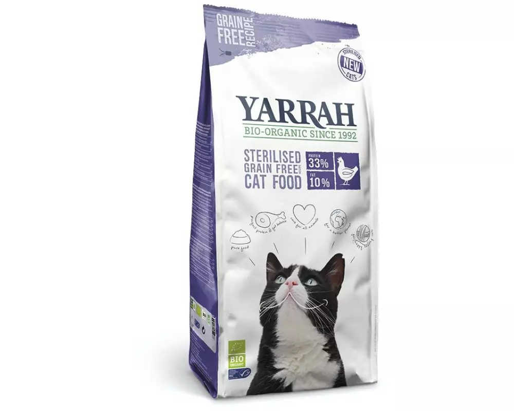 Yarrah Bio-Trockenfutter Sterilised Weizenfrei Huhn 2 kg