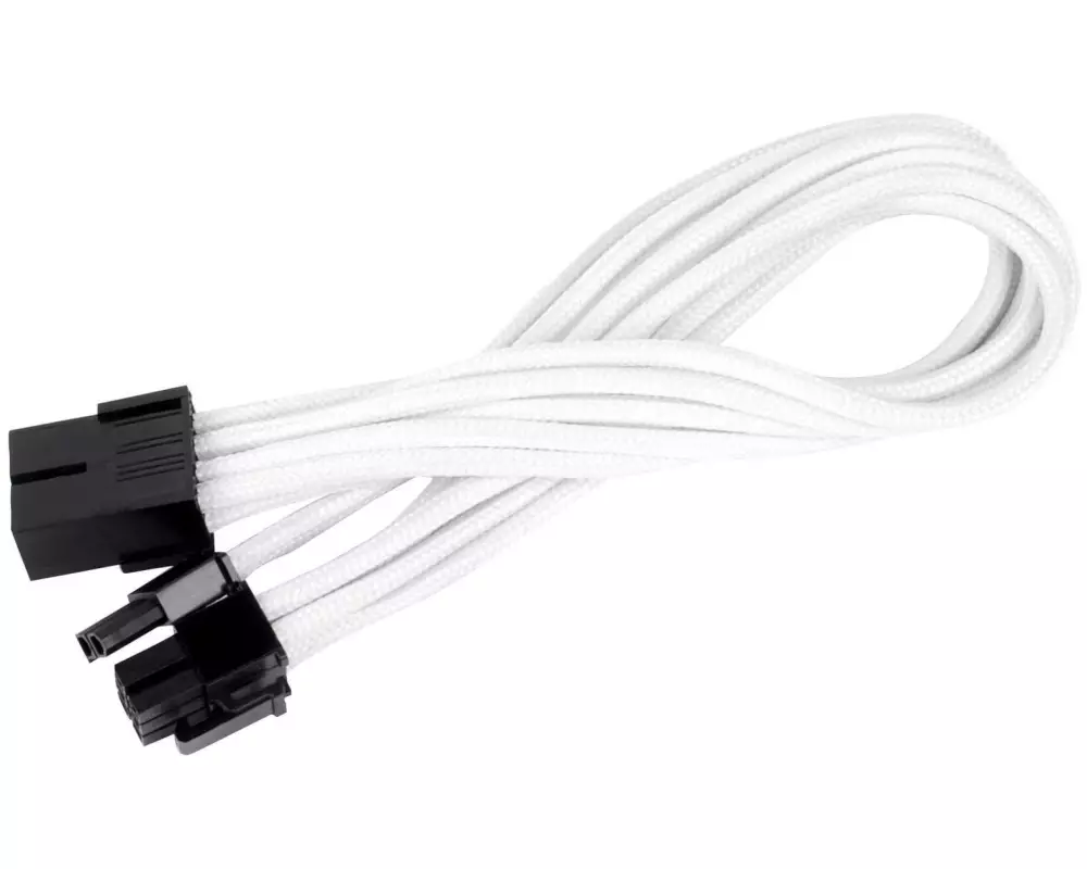 SilverStone Stromverlängerungskabel 8Pin - 6+2Pin PCIe Weiss