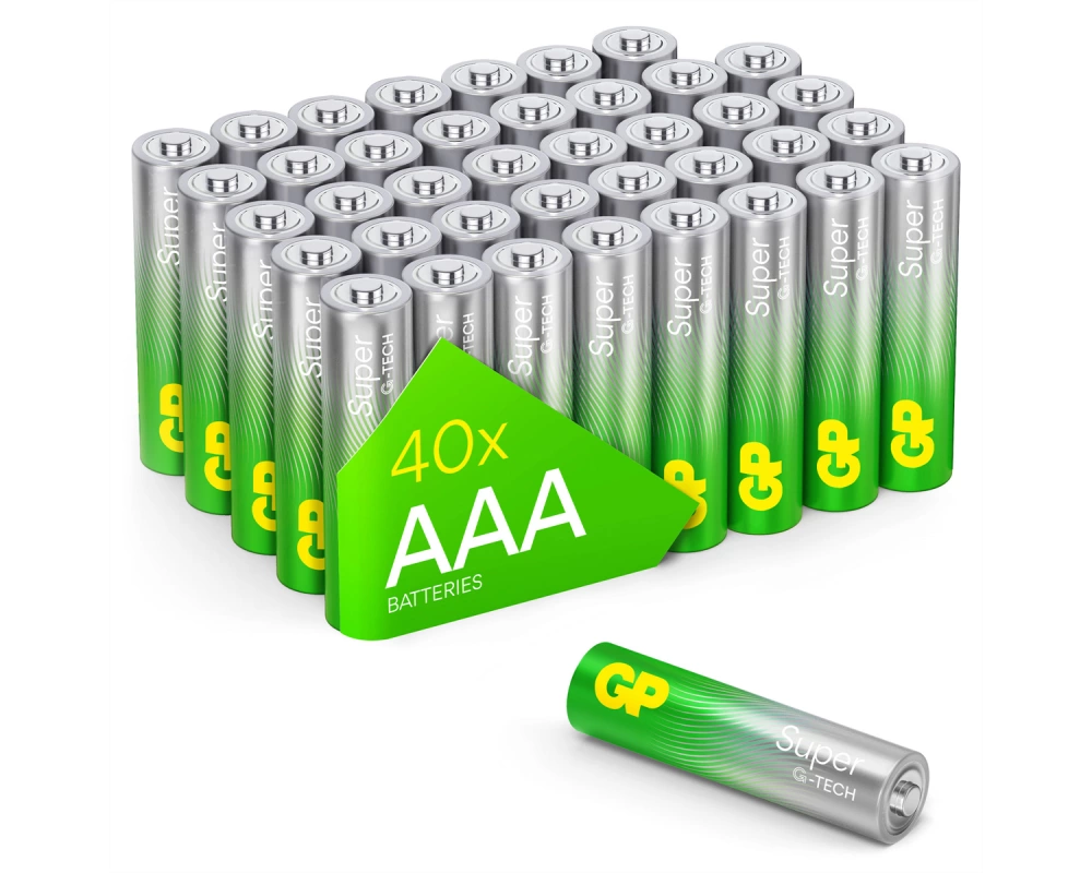 GP Batteries Super Alkaline AAA 40x