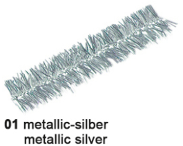 URSUS Pfeifenputzer 9mmx50cm 6530001 metallic-silber 10 Stück