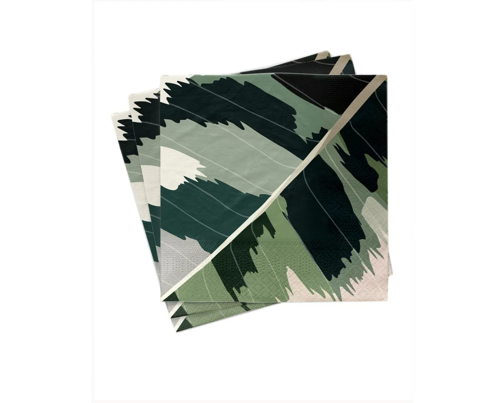 Chic Mic Cocktailservietten Big leaf 33 x 33 cm