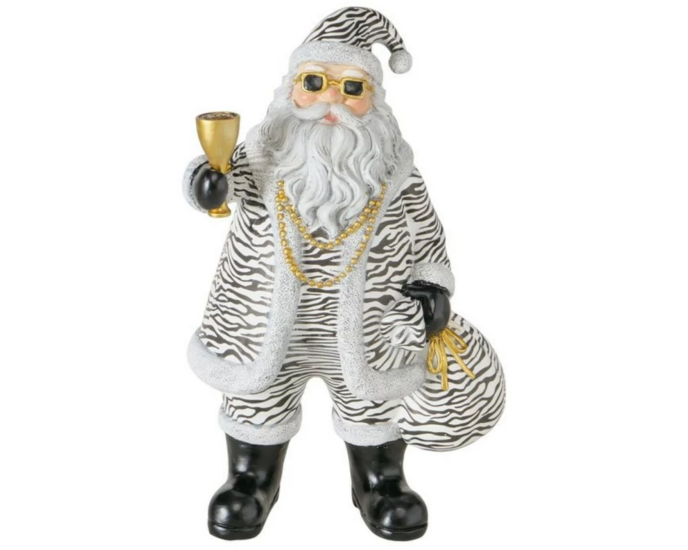 Boltze Weihnachtsfigur Animal Schwarz/Weiss