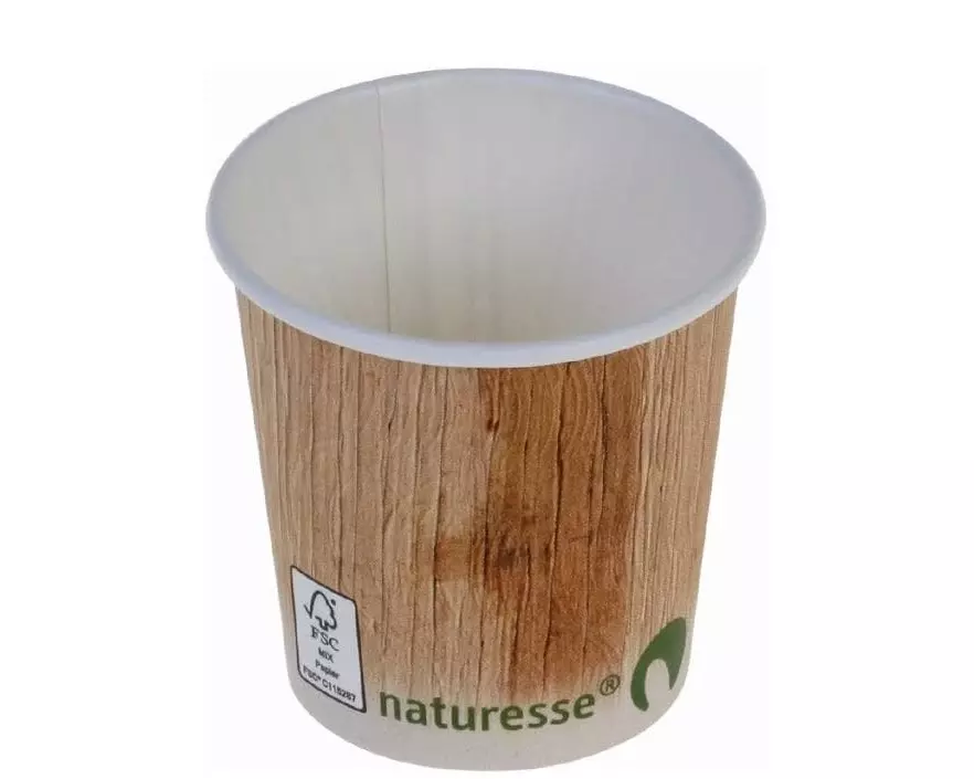 Naturesse Einwegbecher Palmblatt 100 ml 50 Stück, Hellbraun