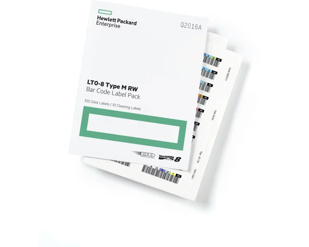 HPE Etiketten LTO-8 Q2015A Strichcode, 100 Pack