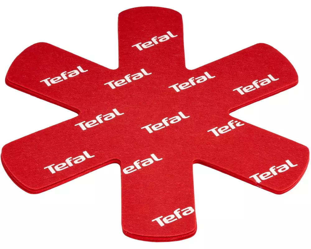 Tefal Pfannenschoner-Set 4-teilig 4 Stück, Rot