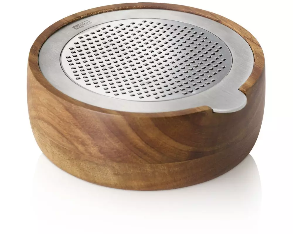 AdHoc Handreibe Cutn Serve Ø 13,3 cm, Braun/Silber