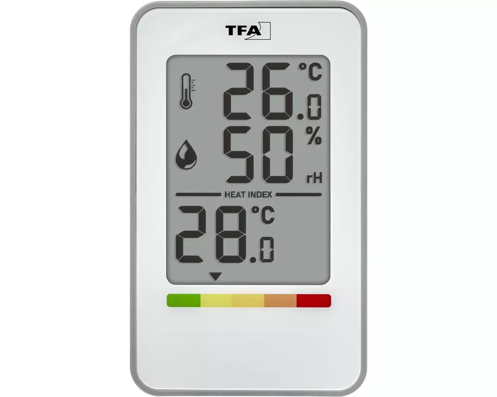 TFA Dostmann Thermo-/Hygrometer 30.5062.02 Weiss