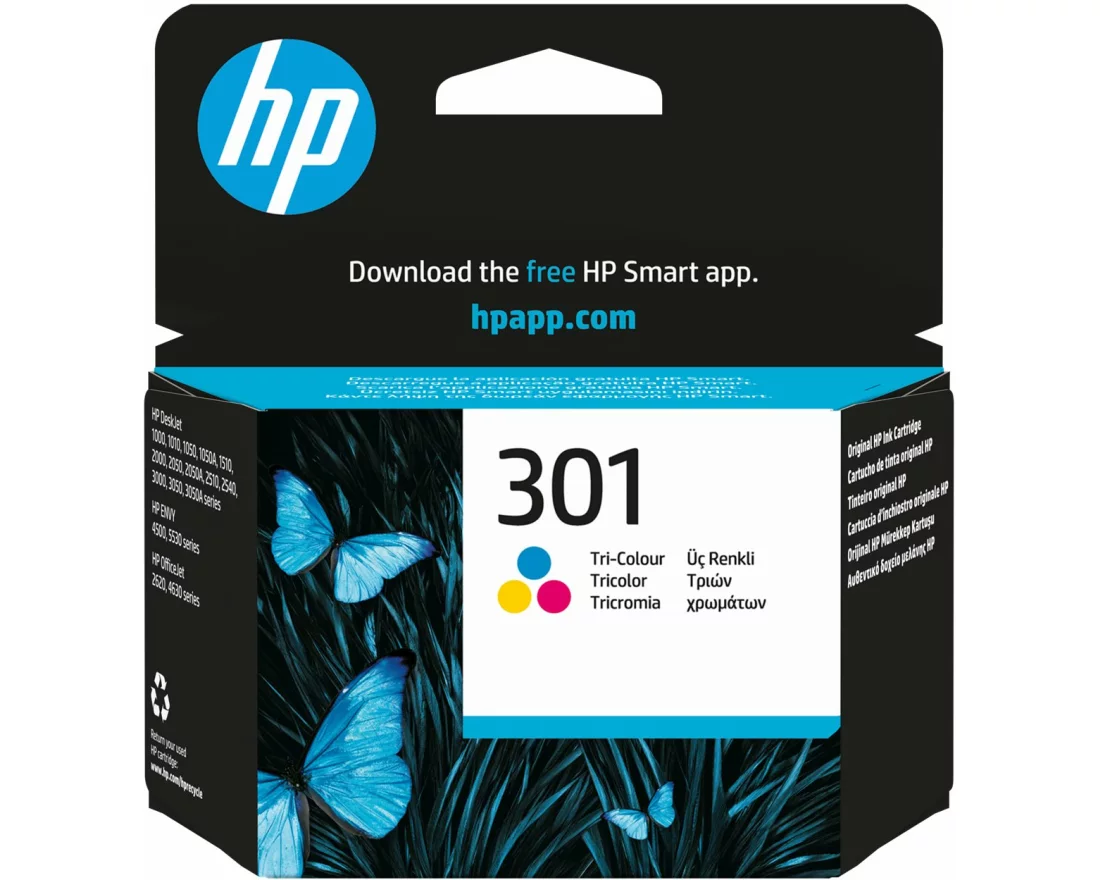 HP 301 Original Ink Cartridge tri-color 3ml 165 Pages
