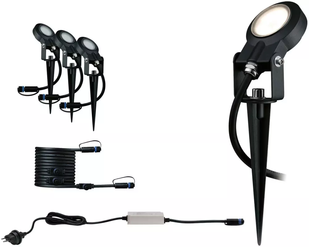 Paulmann Gartenspot Plug & Shine Sting 100° 3000 K, Basisset