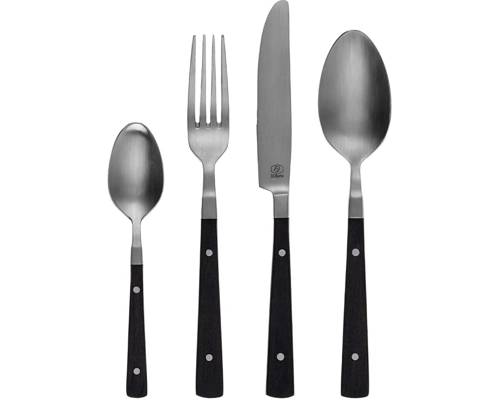 Sola Besteck-Set Image POM Black 24-tlg.