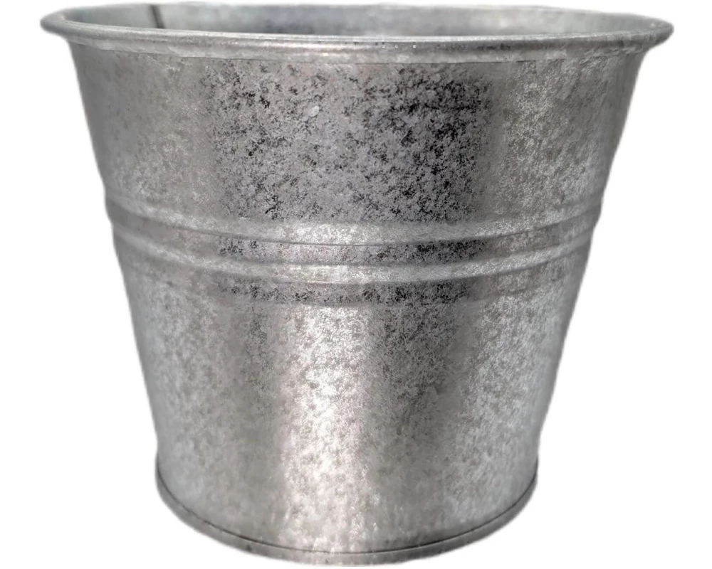 CHALET Blumentopf Paris S 11.5 x 11.5 x 9.5 cm, Silber matt