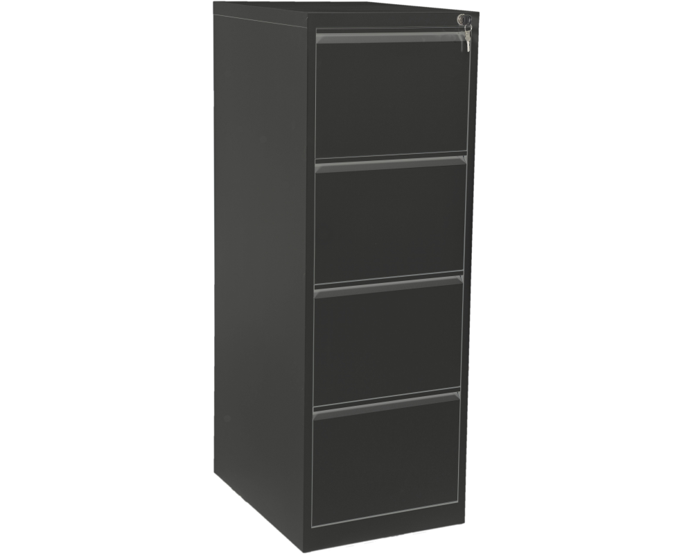 EDGY HR-Schrank 3404/9005 4 Schubladen schmal, schwarz