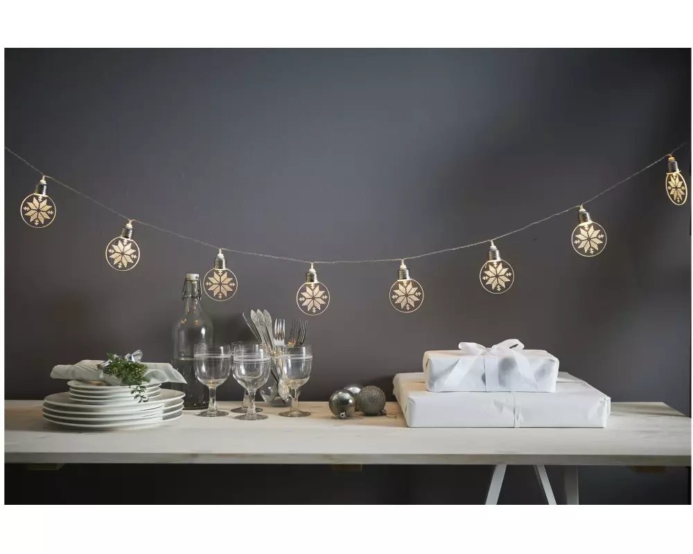 Star Trading LED-Lichterkette Ornament, 10 LED, 180 cm